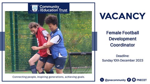 Vacancy: Female Football Development Coordinator