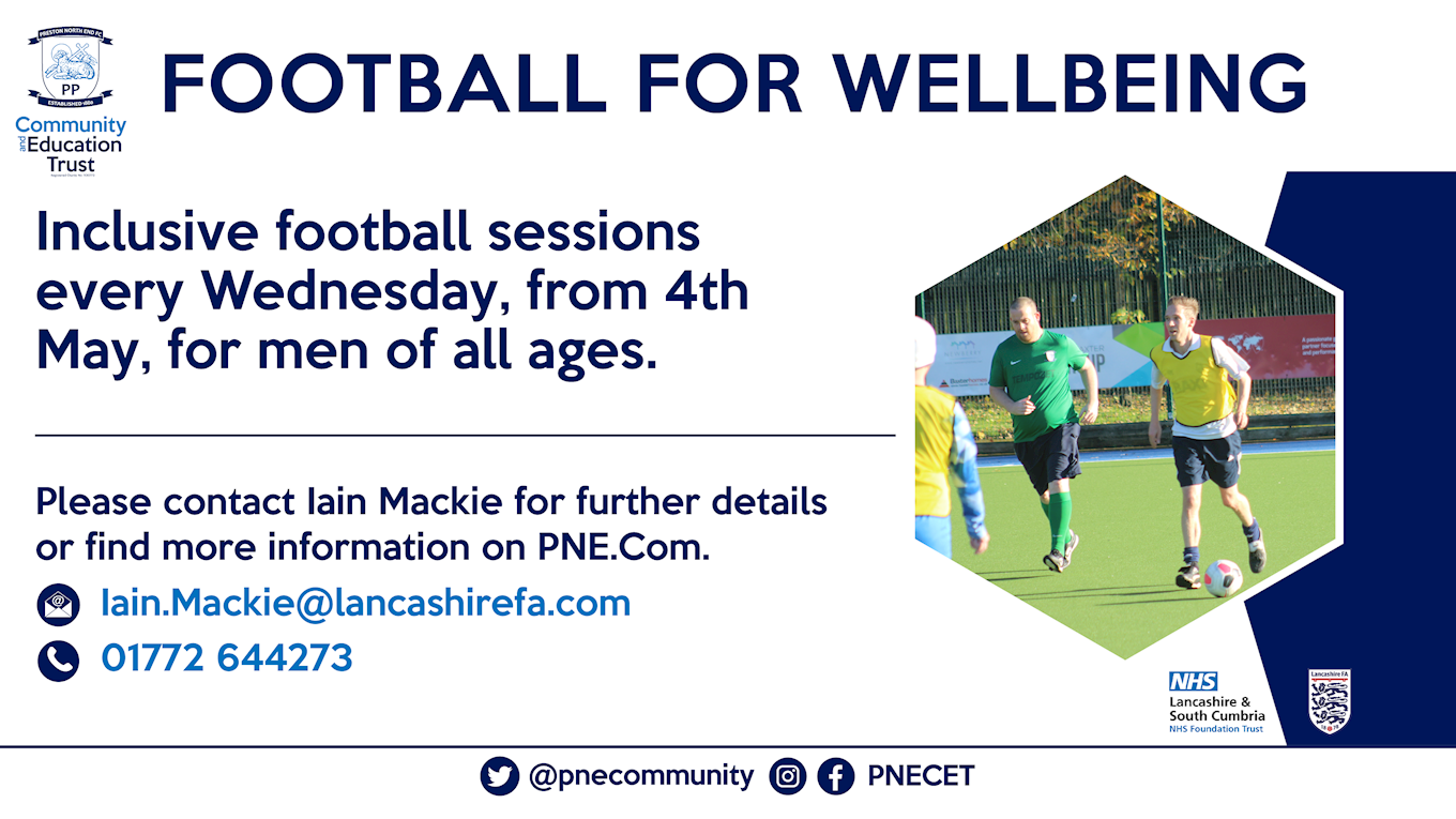 Football For Wellbeing Sessions Launching To Support Men’s Mental ...